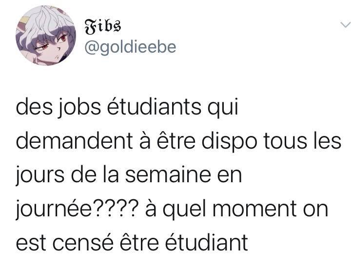 Les Jobs étudiants qui demandent à être dispo tous les jours