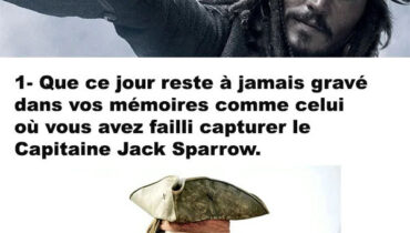 Les meilleures répliques du Capitaine Jack Sparrow