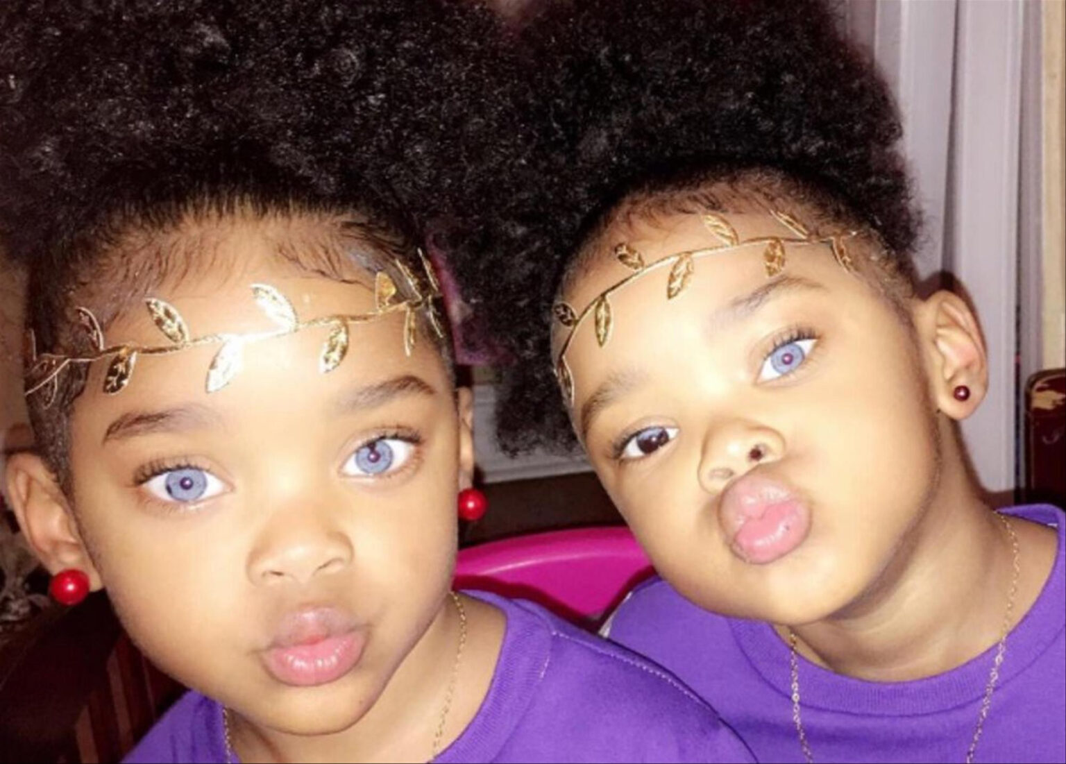 Les sœurs jumelles «True Blue Twins» font objet d’actualité Famille