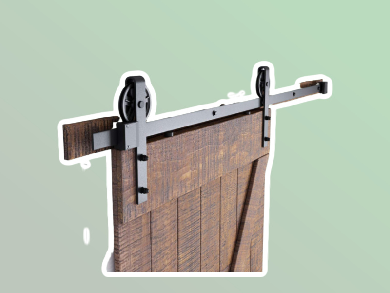 SMARTSTANDARD Kit de quincaillerie pour porte de grange coulissante robuste de 6,6 pieds