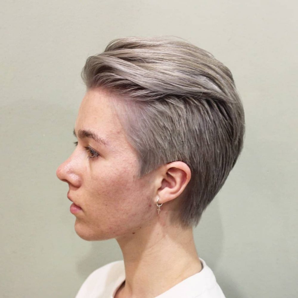 coupe androgyne pour cheveux longs