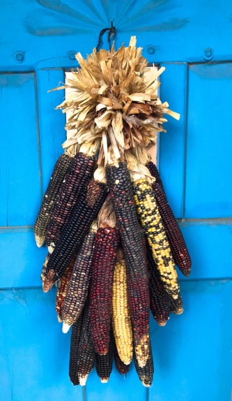 Couronne de chute de maïs simple pour la décoration de la porte d'entrée