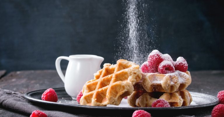 Waffles-with-Raspberries-Sprinkled-with-Sugar.jpg