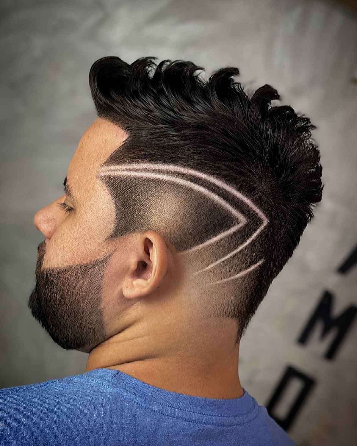 conception de cheveux d'arc pour les hommes