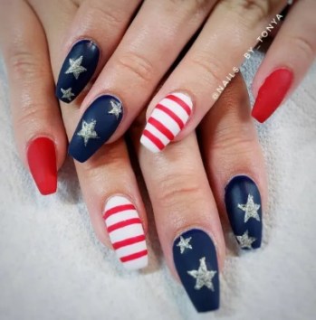 meilleurs ongles patriotiques