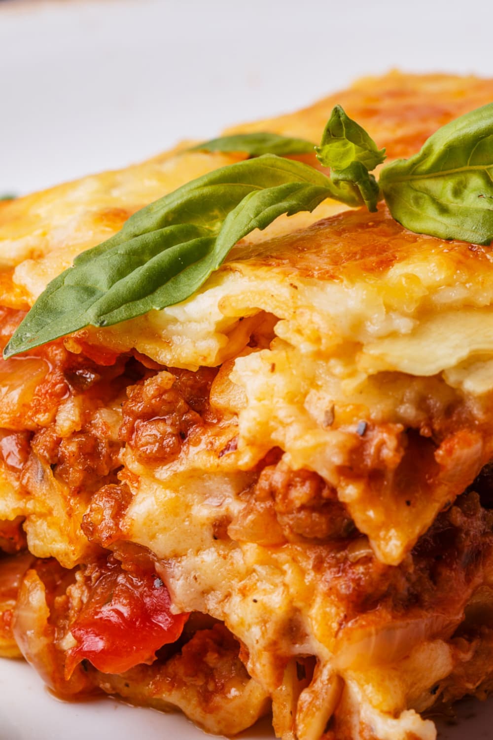Slice of Cottage Cheese Lasagna