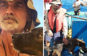 Un homme et son chien sauvés de l’océan après 2 mois au large