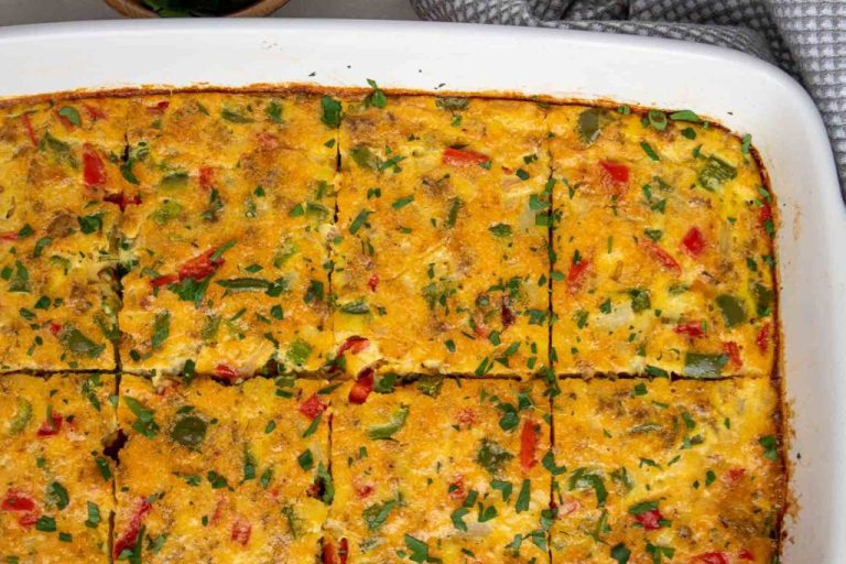1696239629_811_Breakfast-Egg-Bake-Casserole-Stephanie-Kay-Nutrition-e1696245898295-1024×683