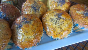 cuisine maison gourmandise Graines de pavot Muffins Orange pâtisserie petit-déjeuner recette de muffins Sirop d'orange Zeste d'orange 