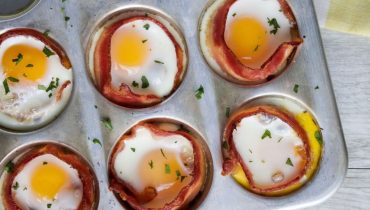 Muffins au bacon et aux œufs