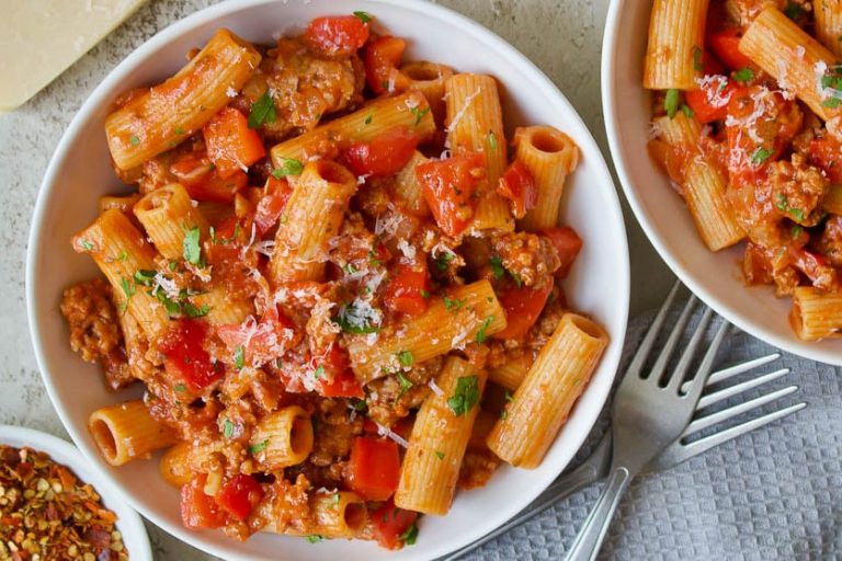 sausage-and-peppers-pasta