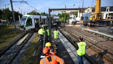Un tramway impliqué dans un accident déraille à Nantes, cinq blessés hospitalisés dont un grièvement