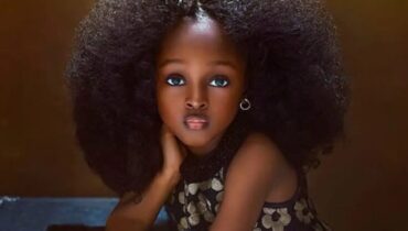 La révélation d’une jeune beauté captivante : une enfant nigériane de 5 ans soulève l’admiration mondiale