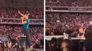 La chute impressionnante du chanteur de Coldplay, tombé dans un trou sur scène en plein concert