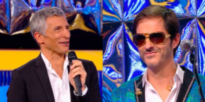 « Ça vous intrigue ? » : Nagui et Fabien Haimovici interloqués par le look de la Maestro Cindy (ZAP TV)