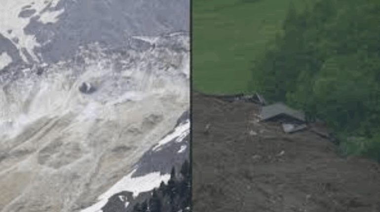 «La vallée pourrait être inondée» : inquiétudes en Suisse sur la formation d’un lac après l’éboulement d’un glacier