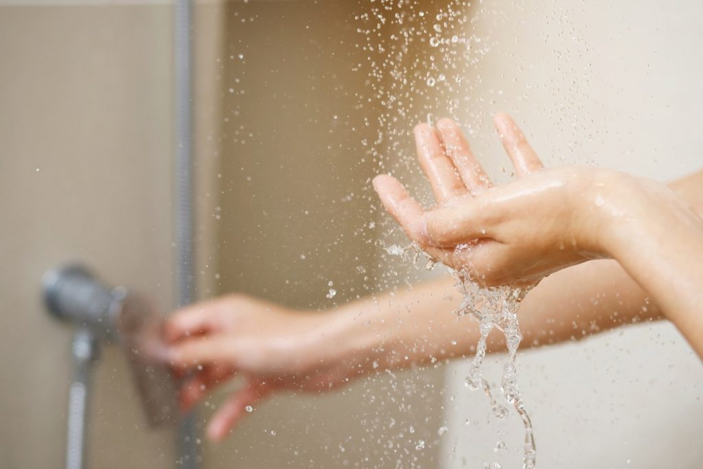 Et si la douche