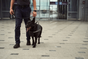 À l’aéroport, le chien policier s’attardait sur une femme enceinte jusqu’à ce qu’il découvre l’impensable