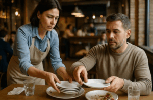Vous aidez à débarrasser la table au restaurant ? Ce geste en dit bien plus sur vous que vous ne le pensez