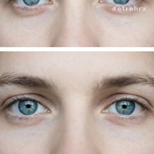 Yeux bleus en gros plan, associés à l'intelligence et à la compétitivité