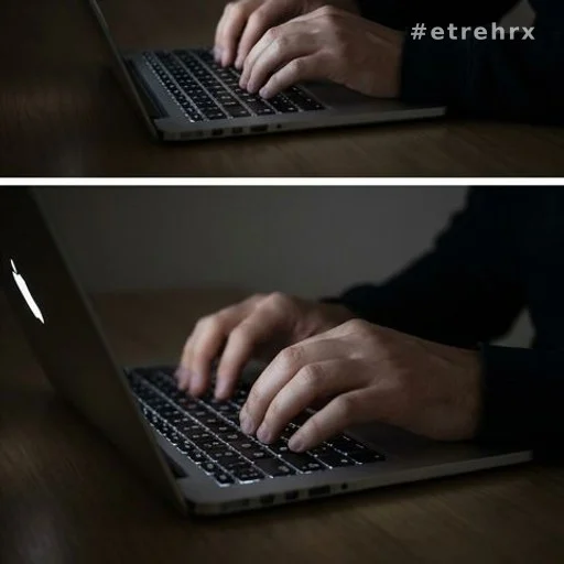 Mains sur un clavier d'ordinateur illustrant l'usage de l'intelligence artificielle