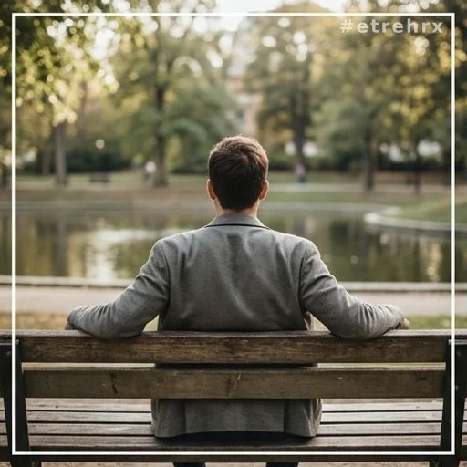 Personne assise en silence dans un parc, illustrant la paix intérieure et le bien-être