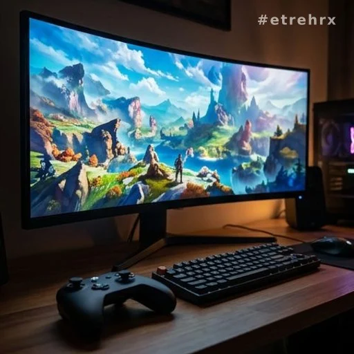 Écran 4K 120Hz et manette illustrant les specs attendues de la PS6