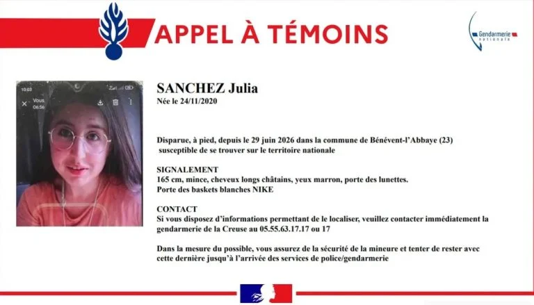 une ado de 15 ans disparaît en Creuse