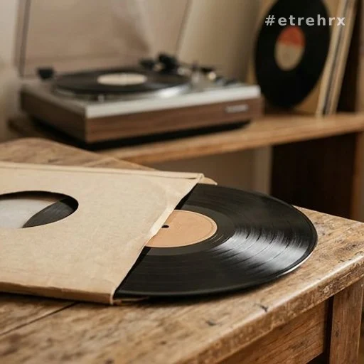 Disque vinyle d'époque évoquant la carrière musicale et le tube Étienne de Guesch Patti