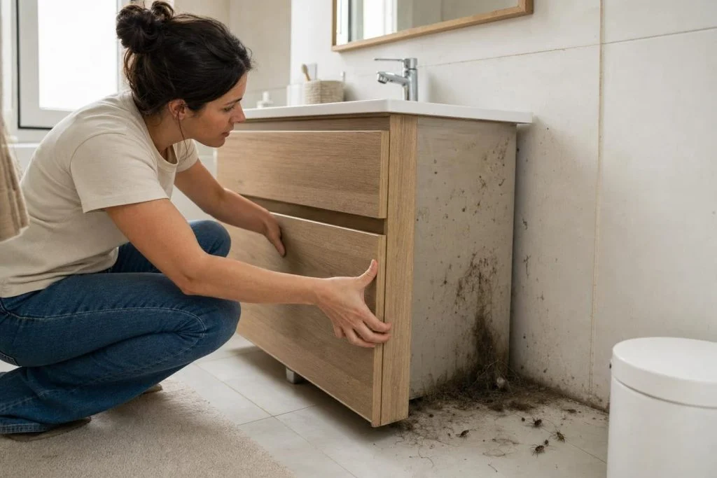 Le coin de salle de bain que vous oubliez attire les insectes