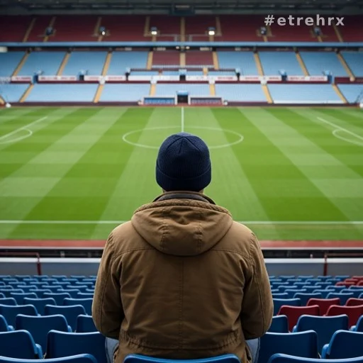 Silhouette vue de dos dans un stade de football, évoquant les liens maintenus avec le sport
