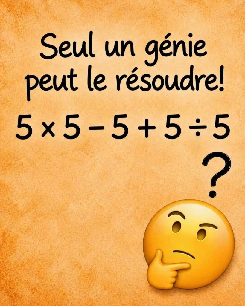 Énigme 5 × 5 − 5 + 5 ÷ 5: pourquoi la réponse est 21 cover