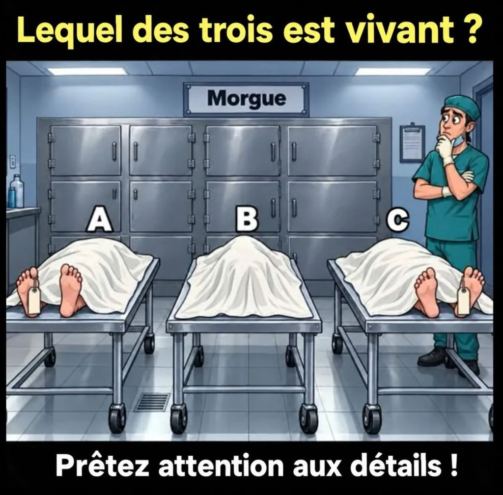 Énigme de la morgue: l'étiquette à l'orteil désigne la personne B cover