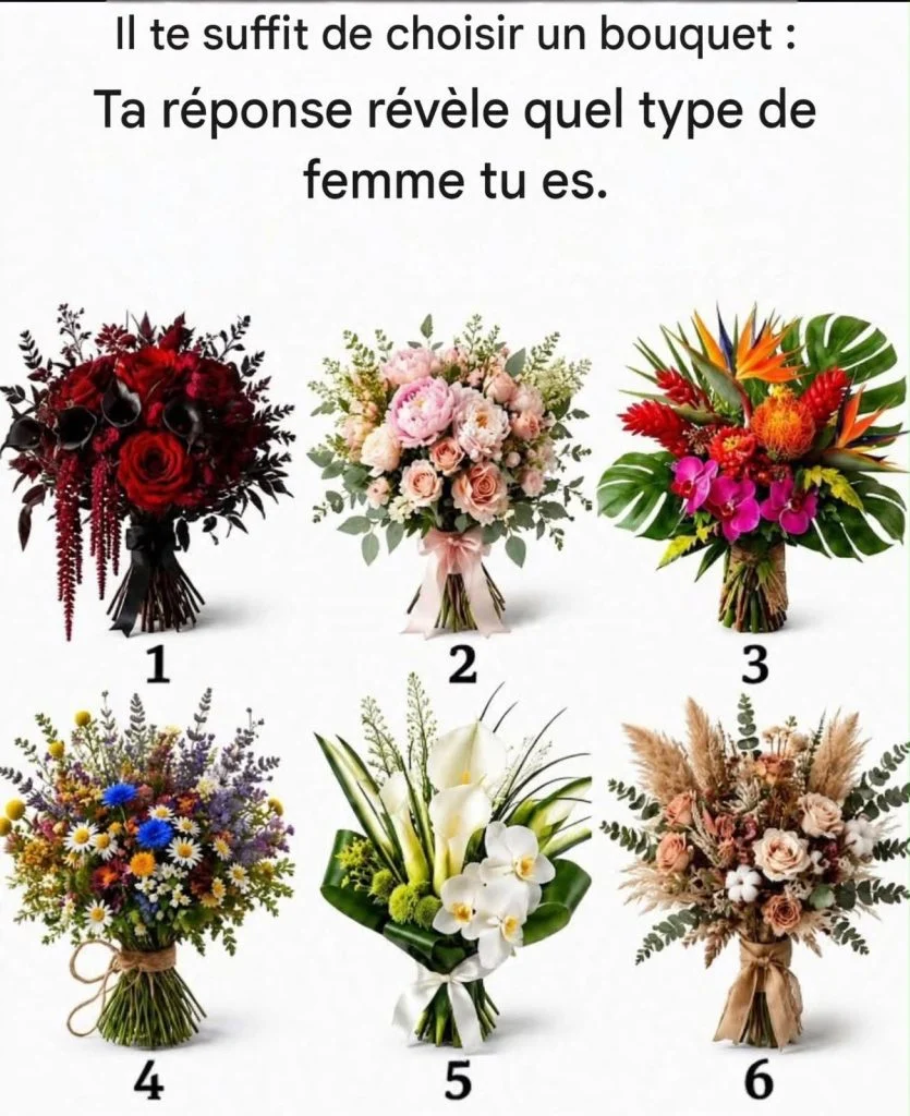 Test du bouquet: ce que chacun des six choix est censé révéler cover